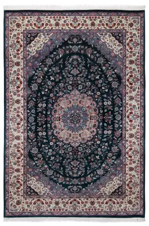 Pakistani-One of a Kind Tabriz Ivory - 6' x 9'