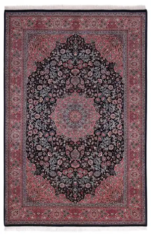 Pakistani-One of a Kind Tabriz Rose - 6' x 9' 2''