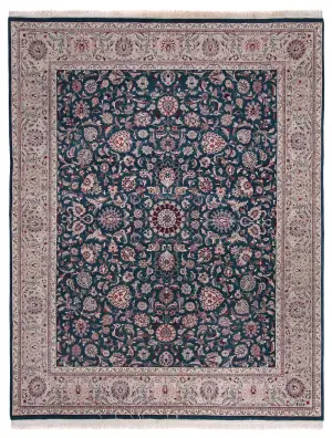 Pakistani-One of a Kind Tabriz Pink - 7' 10'' x 10'