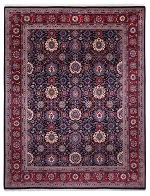 Pakistani-One of a Kind Tabriz Red - 8' x 10' 5''