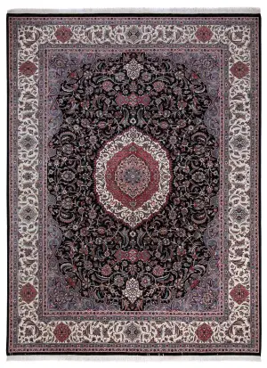 Pakistani-One of a Kind Tabriz Ivory - 9' x 12'