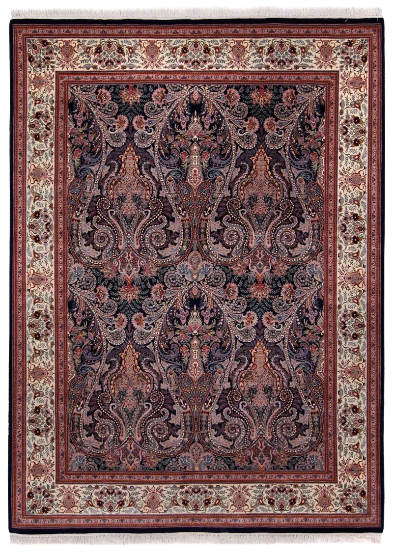 Pakistani-One of a Kind Tabriz Ivory  -  9' 2'' x  12' 5''