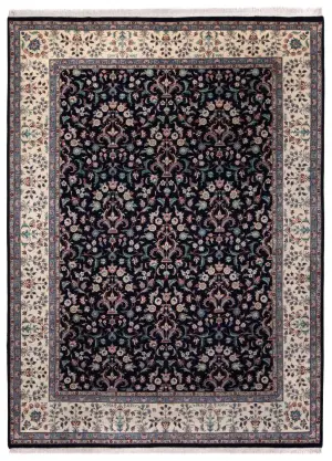 Pakistani-One of a Kind Tabriz Ivory - 9' 6'' x 12' 6''