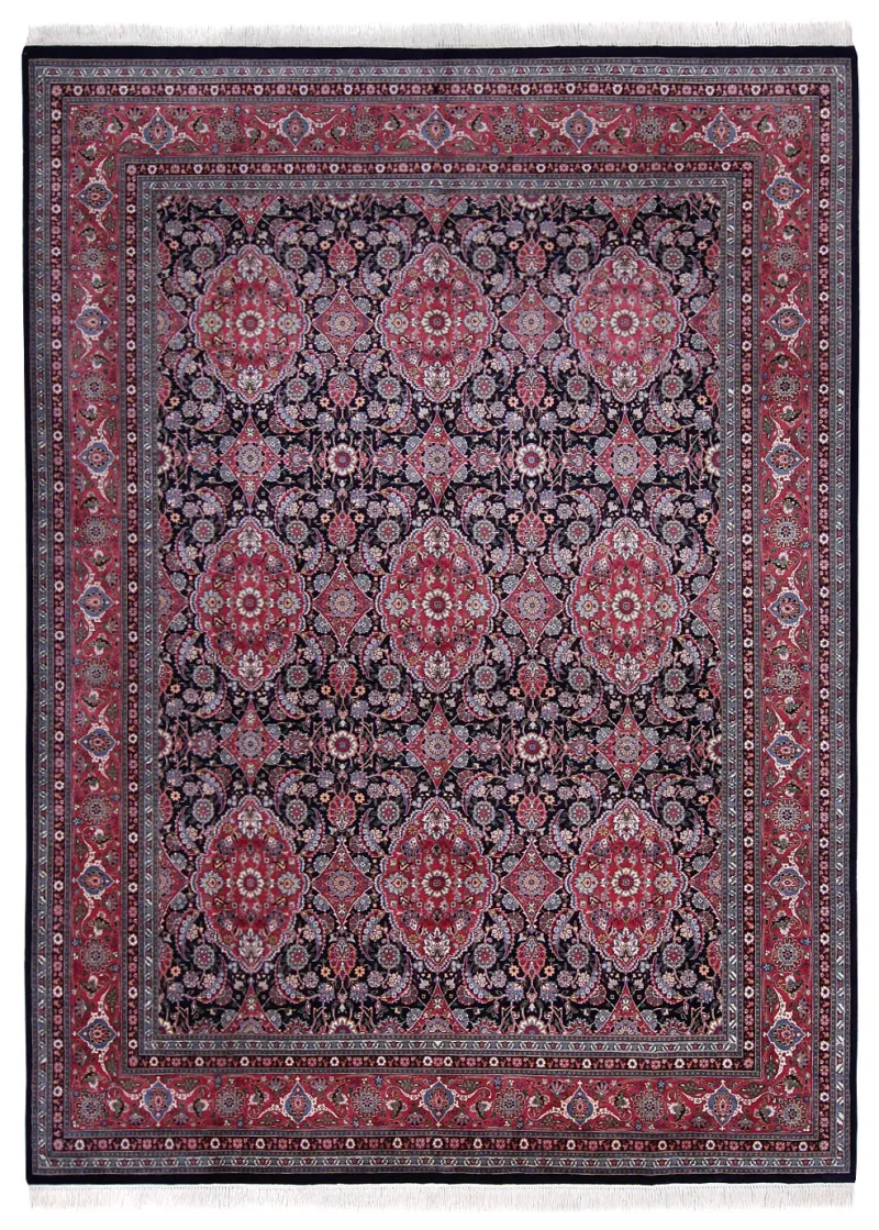 Pakistani-One of a Kind Tabriz Rose  -  9' 2'' x  12' 4''
