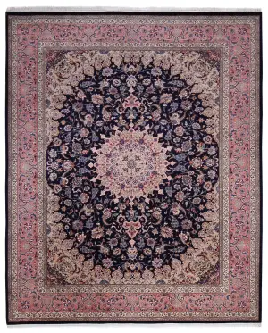 Pakistani-One of a Kind Tabriz Rose - 9' 2'' x 11' 8''