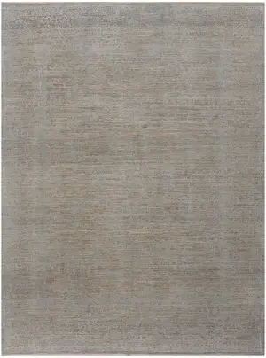 Pakistani-One of a Kind Transitional Taupe - 7' 1'' x 9' 1''