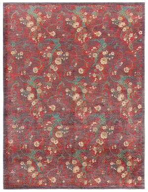 Pakistani-One of a Kind Transitional Red/Multi - 9' 1'' x 12'