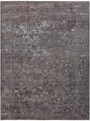 Pakistani-One of a Kind Transitional Dark Brown - 8' 11'' x 12'