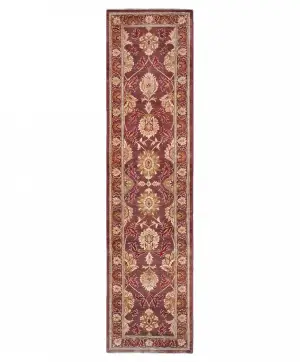 Pakistani-One of a Kind Ziegler Mahal Brown - 3' 1'' x 12' 2''