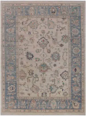 Pakistani Oushak Oushak Light Blue - 8' 10'' x 12' 5''