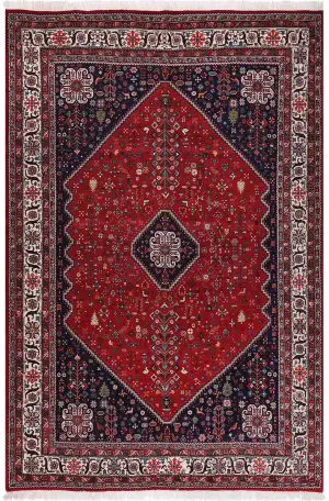 Persian-One of a Kind Abadeh Red/Navy - 6' 11'' x 10' 4''