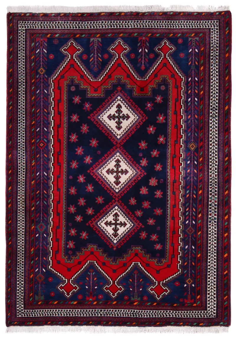 Persian-One of a Kind Afshar Blue  -  5' 1'' x  7' 