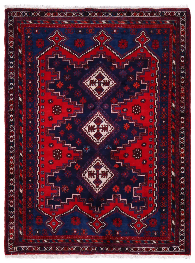 Persian-One of a Kind Afshar Navy  -  4' 11'' x  6' 7''