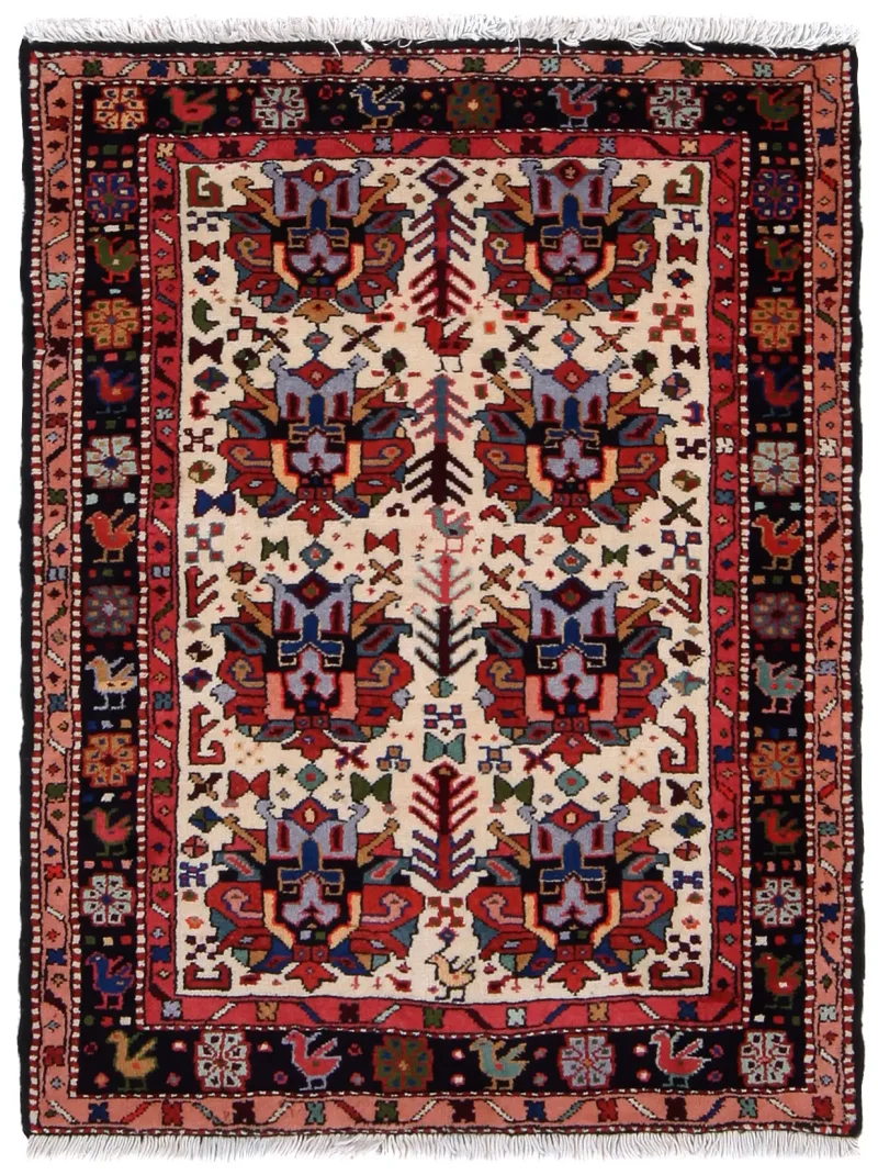 Persian-One of a Kind Ardabil Navy  -  3' 6'' x  4' 5''