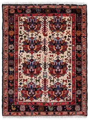 Persian-One of a Kind Ardabil Navy - 3' 6'' x 4' 5''