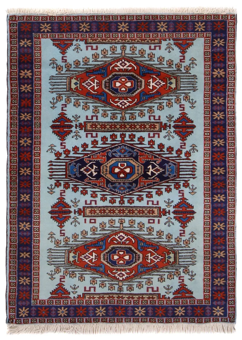 Persian-One of a Kind Ardabil Navy  -  3' 9'' x  5' 
