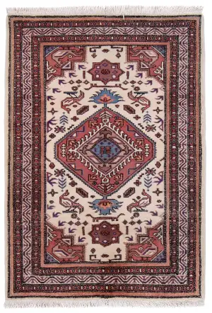Persian-One of a Kind Ardabil Salmon - 3' 8'' x 5' 5''