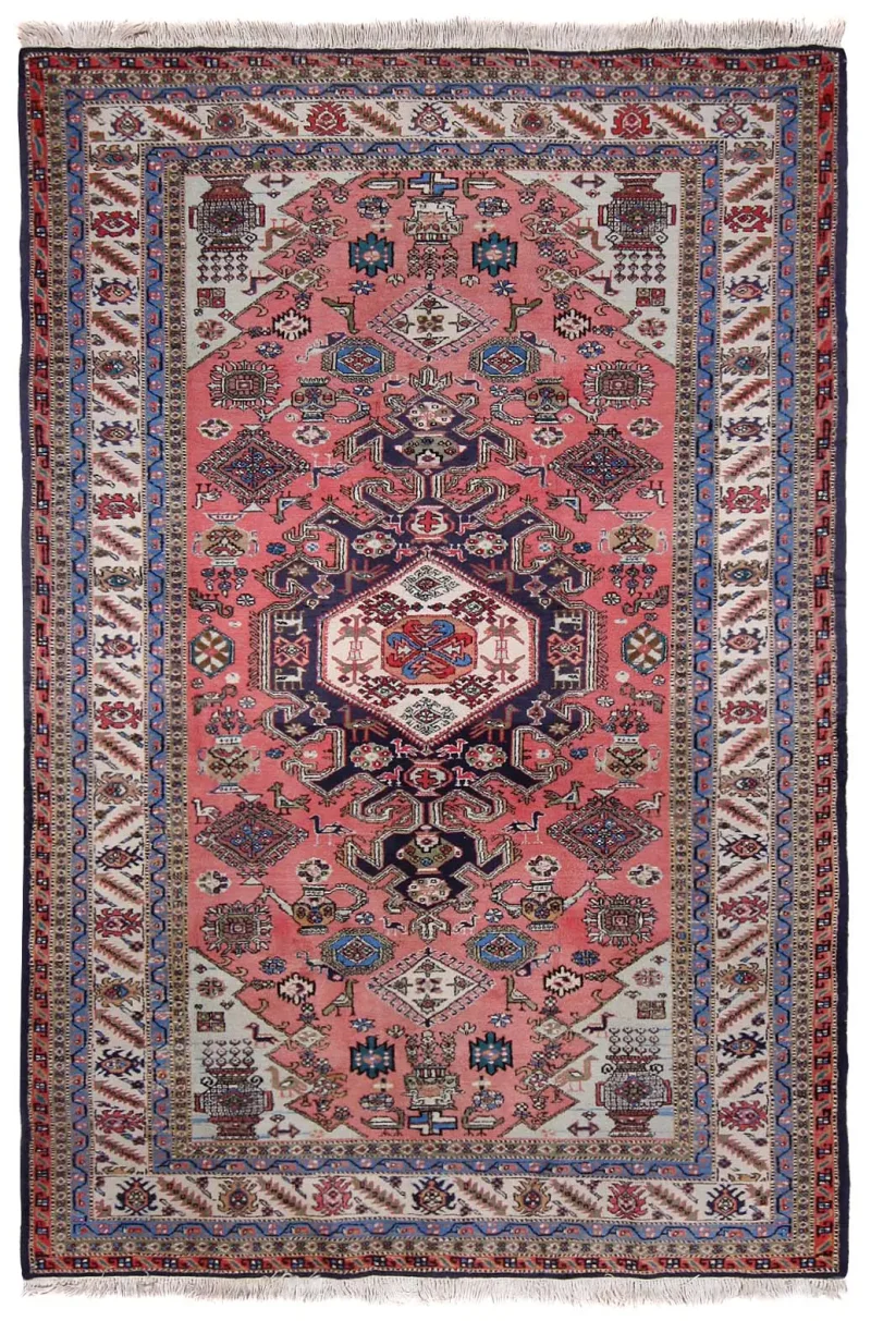 Persian-One of a Kind Ardebil Ivory  -  6' 6'' x  9' 9''
