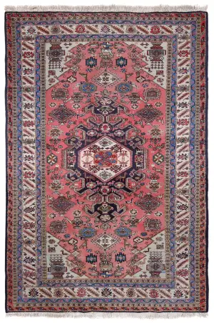 Persian-One of a Kind Ardebil Ivory - 6' 6'' x 9' 9''