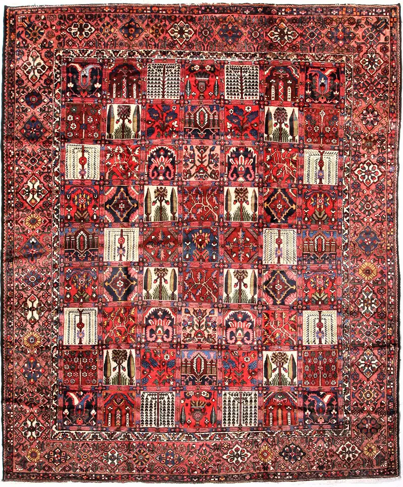 Persian-One of a Kind Bakhtiari Multi  -  10' 2'' x  11' 11''