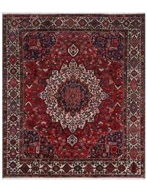 Persian-One of a Kind Bakhtiari Red/Ivory - 10' 7'' x 12' 3''