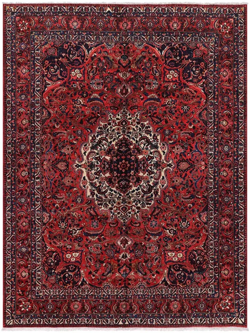 Persian-One of a Kind Bakhtiari Red/Navy  -  10' 2'' x  13' 1''