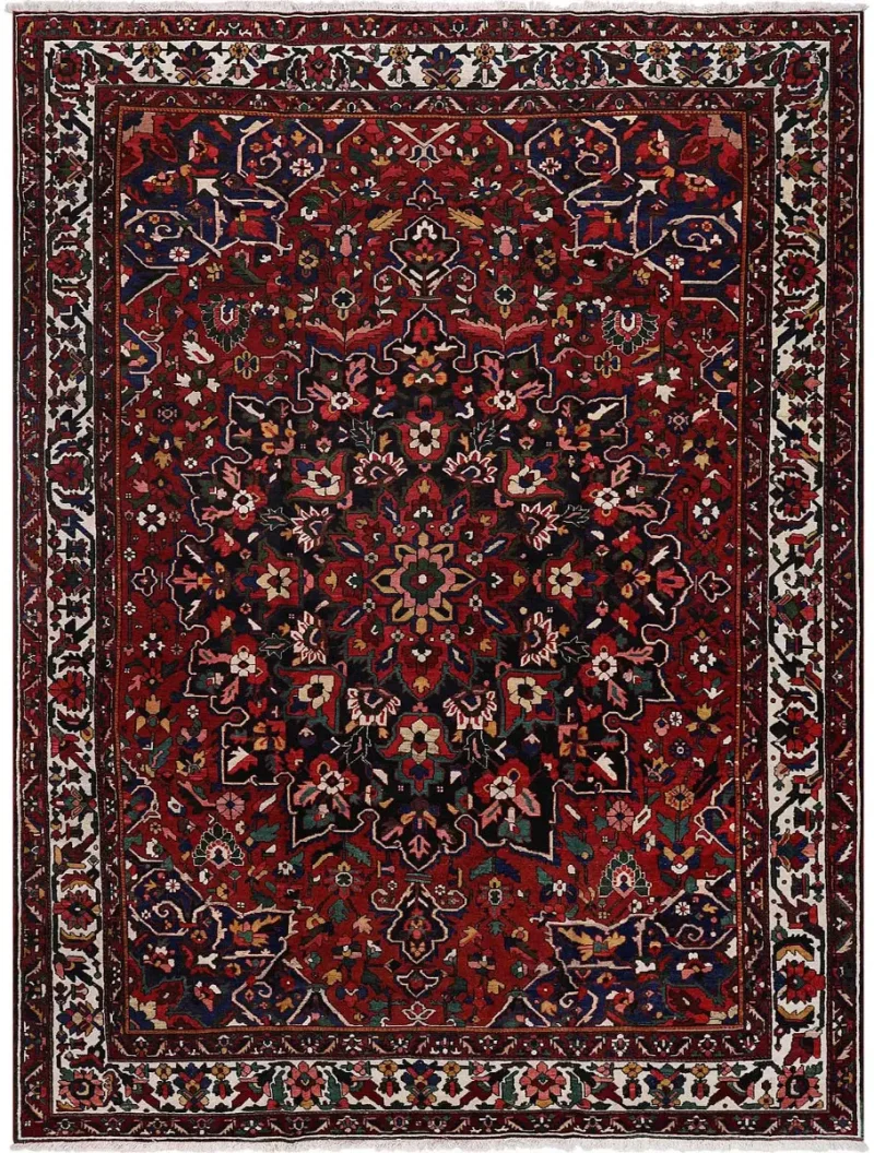 Persian-One of a Kind Bakhtiari Red/Ivory  -  11' 8'' x  15' 4''