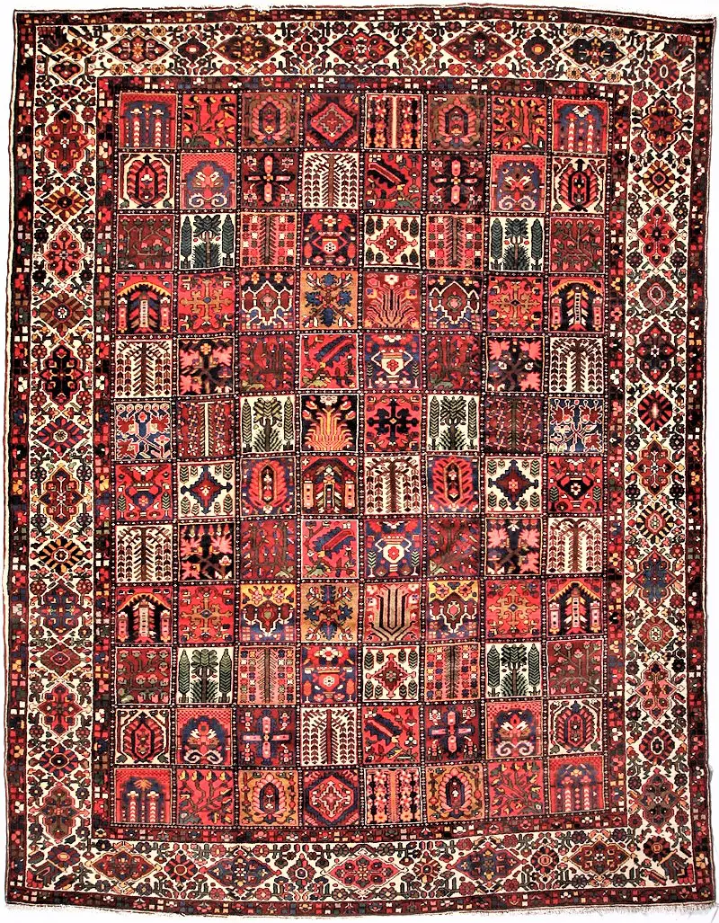 Persian-One of a Kind Bakhtiari Multi  -  12' 7'' x  14' 