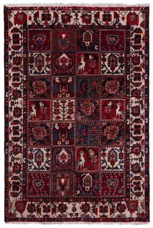 Persian-One of a Kind Bakhtiari Beige - 4' 9'' x 7' 2''