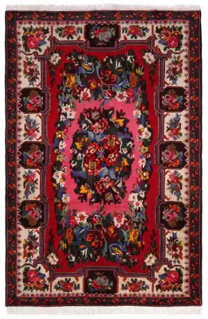Persian-One of a Kind Bakhtiari Beige - 5' 6'' x 8' 2''