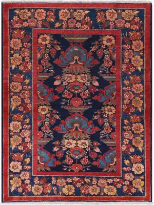 Persian-One of a Kind Bakhtiari Navy/Red - 5' 4'' x 6' 11''