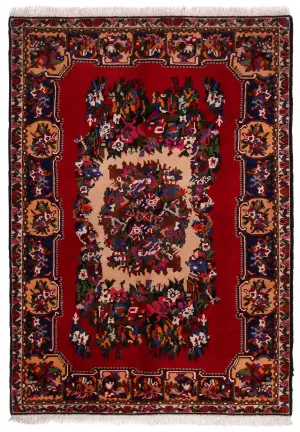 Persian-One of a Kind Bakhtiari Red - 5' 8'' x 8' 3''