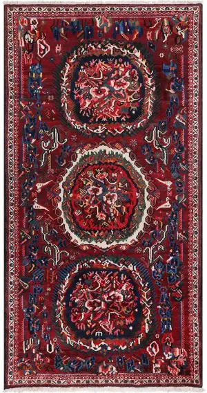 Persian-One of a Kind Bakhtiari Red - 5' 1'' x 11' 3''