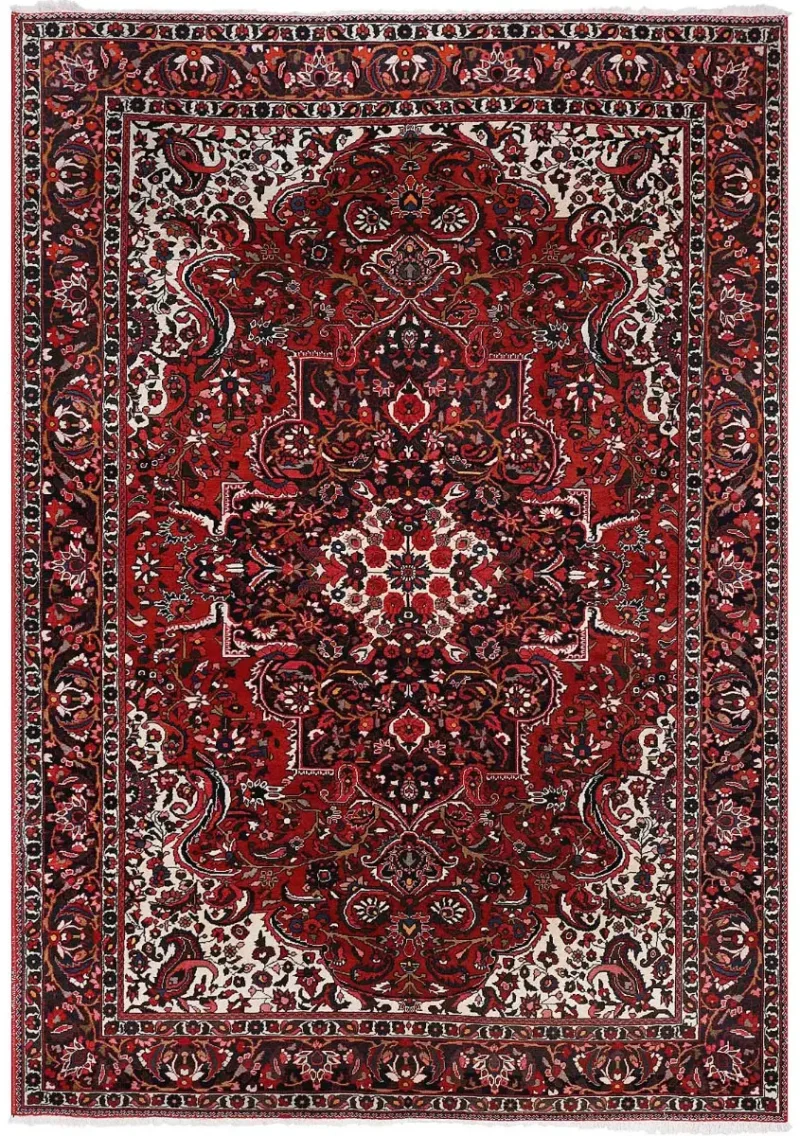 Persian-One of a Kind Bakhtiari Rust/Navy  -  7'  x  9' 10''
