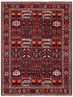 Persian-One of a Kind Bakhtiari Multi/Red - 7' 2'' x 10' 1''
