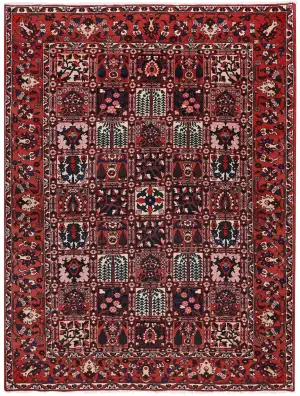 Persian-One of a Kind Bakhtiari Multi/Red - 6' 11'' x 10' 1''