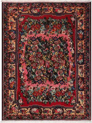 Persian-One of a Kind Bakhtiari Navy/Multi - 7' 3'' x 9' 10''