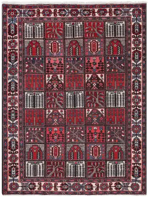 Persian-One of a Kind Bakhtiari Red/Multi - 7' x 10' 2''