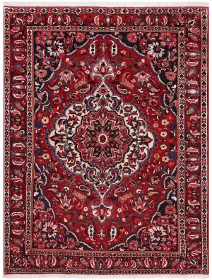 Persian-One of a Kind Bakhtiari Red/Multi - 6' 9'' x 9' 11''