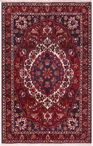 Persian-One of a Kind Bakhtiari Red/Navy - 7' 1'' x 10' 7''