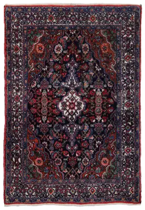 Persian-One of a Kind Bibikabad Ivory - 3' 7'' x 5' 3''