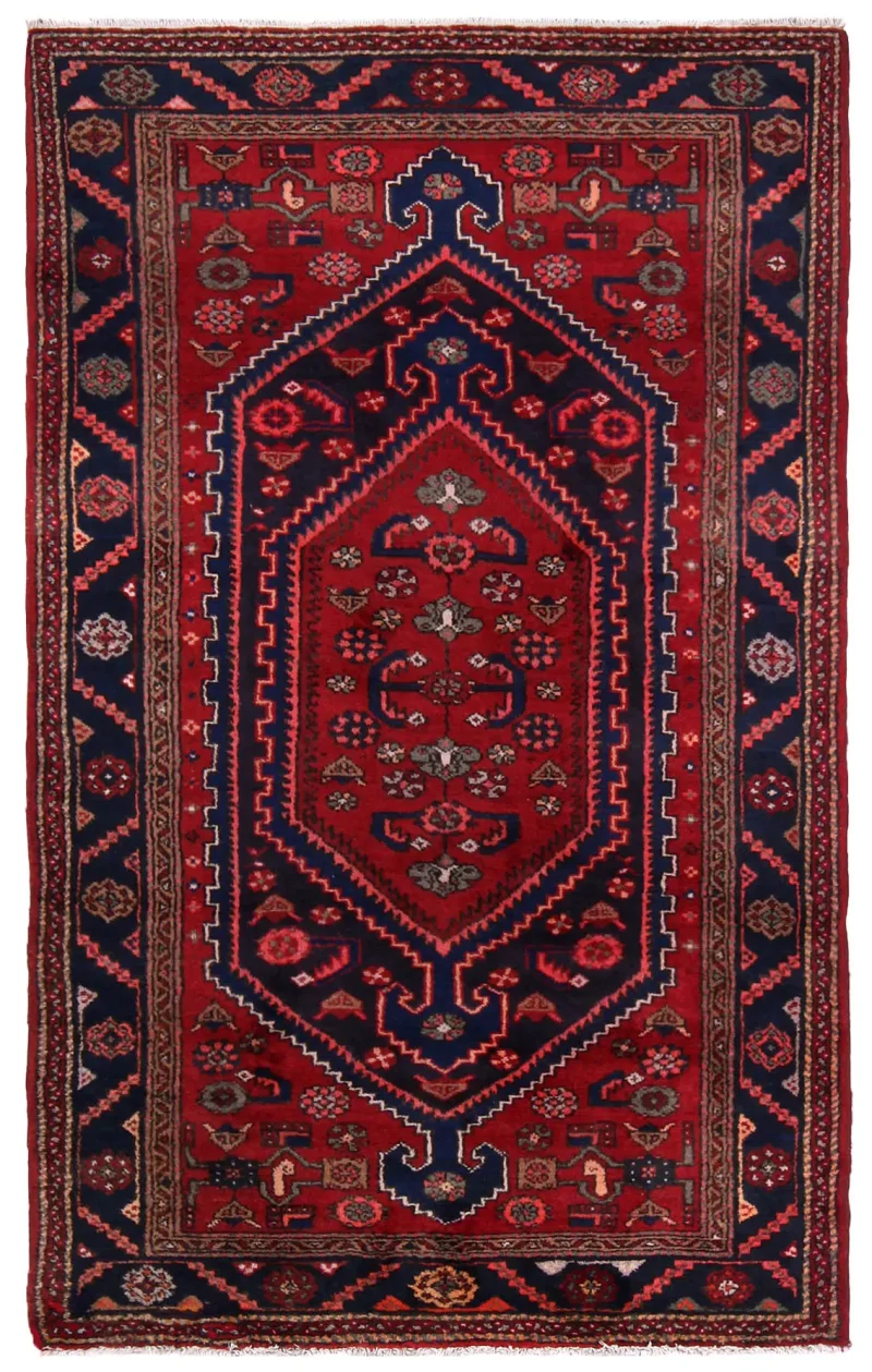 Persian-One of a Kind Bidjar Blue  -  4' 3'' x  6' 9''