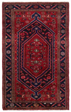 Persian-One of a Kind Bidjar Blue - 4' 3'' x 6' 9''