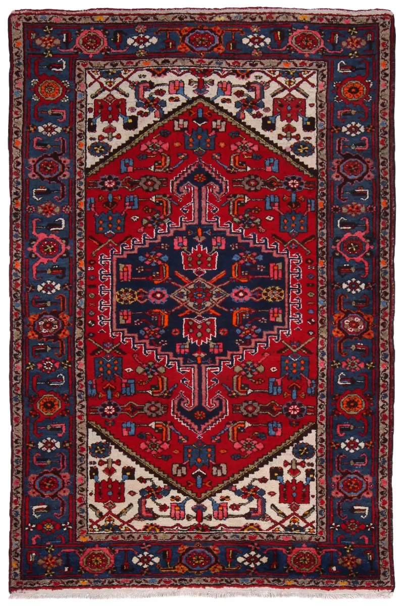 Persian-One of a Kind Bidjar Teal  -  4' 5'' x  6' 8''