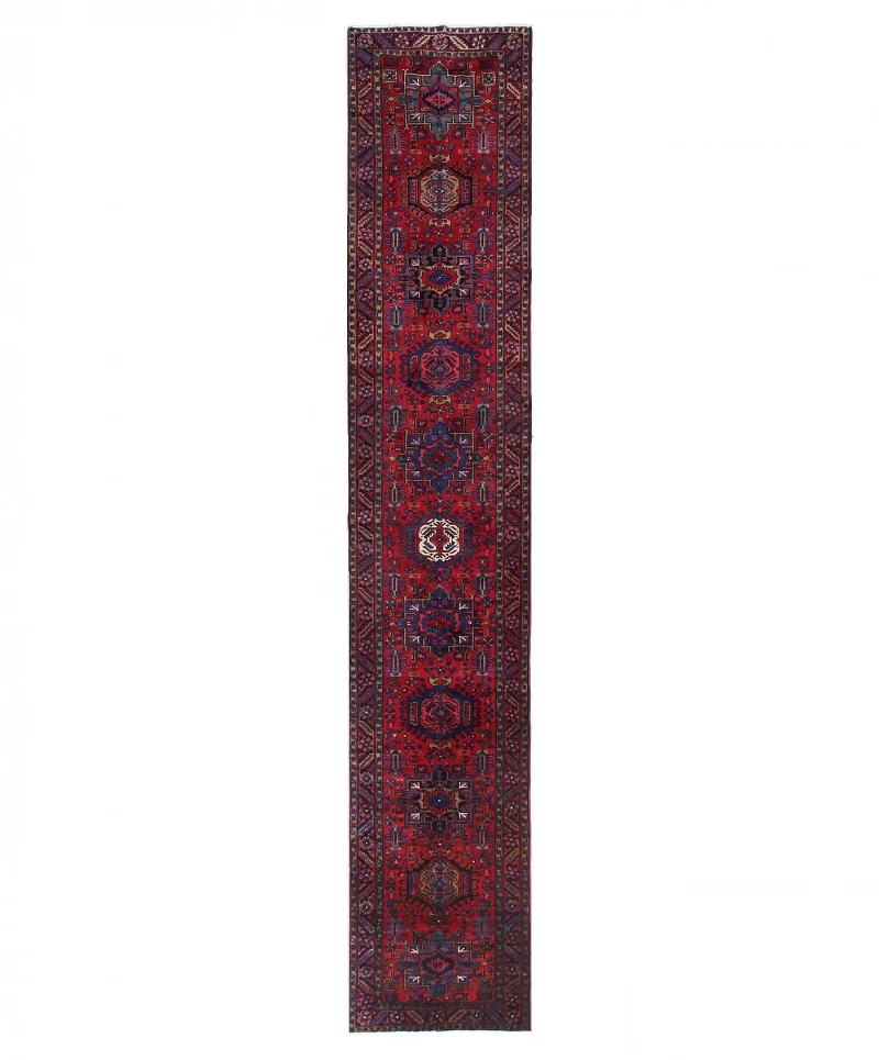 Persian-One of a Kind Gharajeh Red  -  3' 3'' x  18' 2''