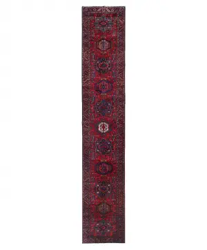 Persian-One of a Kind Gharajeh Red - 3' 3'' x 18' 2''