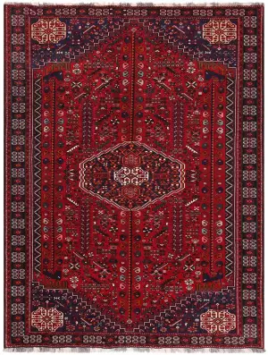 Persian-One of a Kind Shiraz Red/Navy - 6' 7'' x 9' 4''