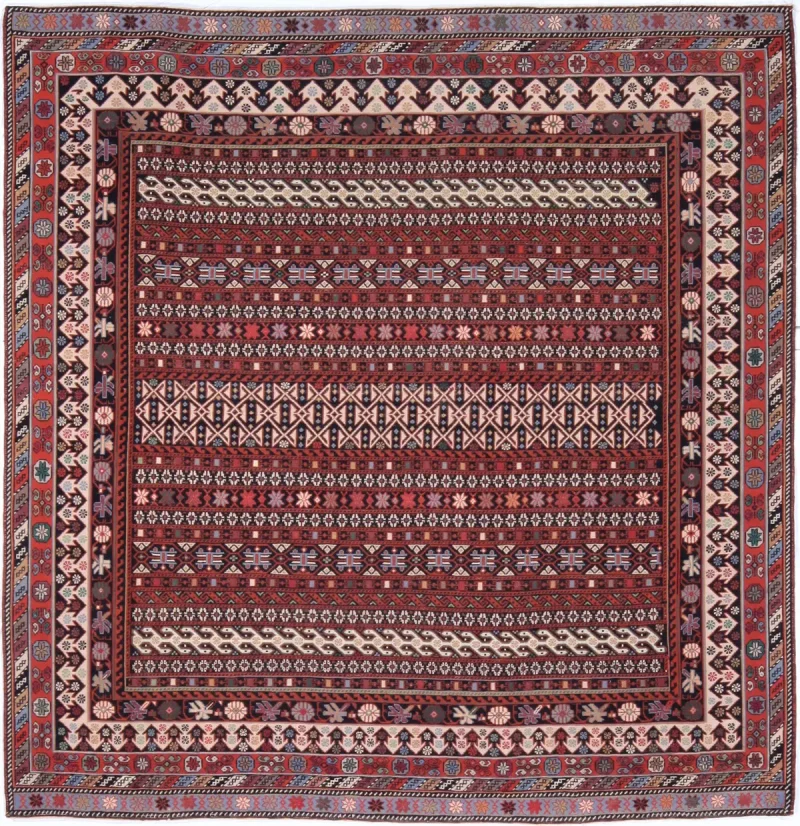 Persian-One of a Kind Ghashghai Multi  -  4' 9'' x  5' 11''