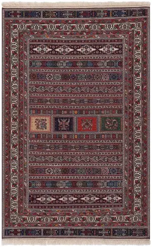 Persian-One of a Kind Ghashghai Red/Multi - 4' 9'' x 7' 5''