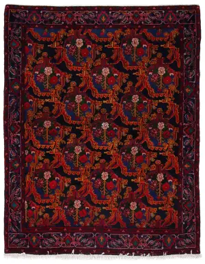 Persian-One of a Kind Gholtogh Navy - 4' 1'' x 5' 2''